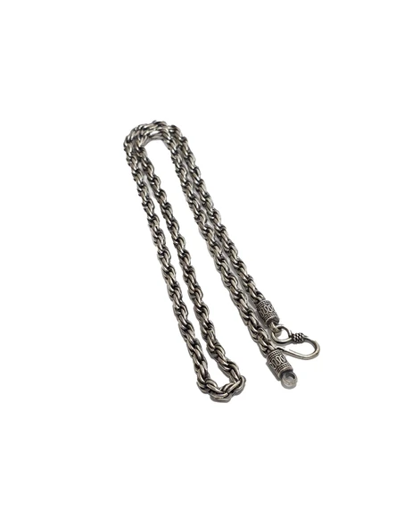 Zincir Motifli 925 Ayar Gümüş Kolye 4,5mm 45,05 Gram