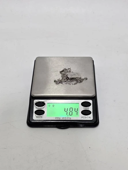 Love U Yazılı 925 Ayar Gümüş Zincir Kolye 4,8 Gram - 8