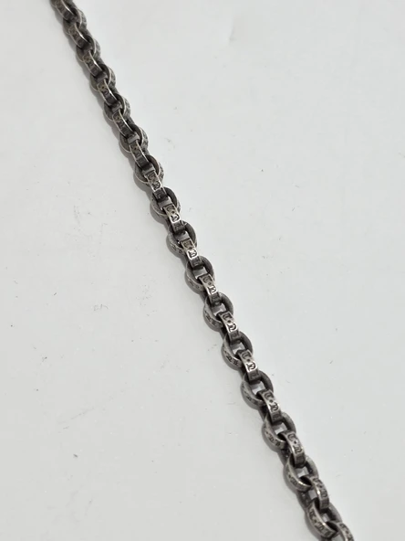 Zincir Motifli 925 Ayar Gümüş Kolye 4,5mm 46,35 Gram - 2