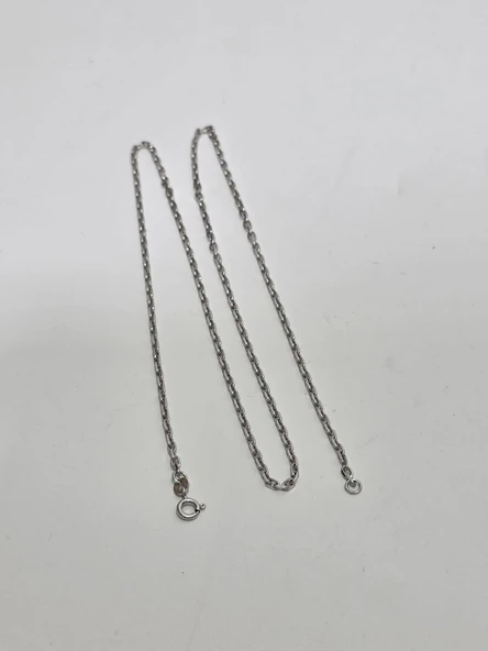 Zincir Motifli 925 Ayar Gümüş Kolye 2mm 6,80 Gram - 4