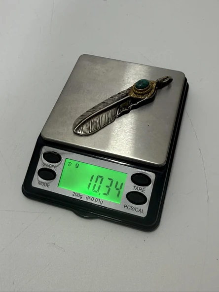 Goro's Takahashi Kuş Tüyü Motifli Gümüş Kolye Ucu 10,30 Gram - 6