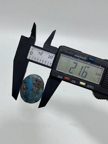 Okyanus Temalı Doğal Kabaşon Firuze Taşı 46,9 Karat - Turkuaz Taşı 9,39 Gram - 3