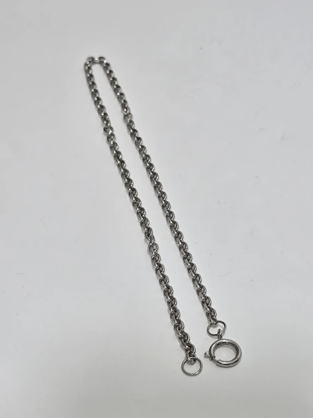 Zincir Motifli 925 Ayar Gümüş Kolye 4,5mm 14,25 Gram - 3