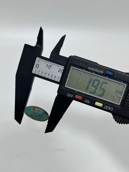 Okyanus Temalı Doğal Kabaşon Firuze Taşı 9 Karat - Turkuaz Taşı 1,80 Gram - 4