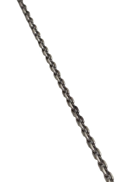 Zincir Motifli 925 Ayar Gümüş Kolye 4mm 19,05 Gram