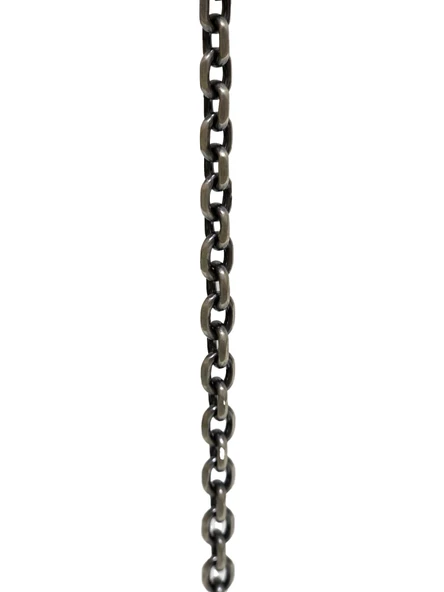 Zincir Motifli 925 Ayar Gümüş Kolye 6mm 46,95 Gram