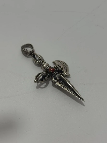 Mırzak Motifli 925 Ayar Gümüş Kolye Ucu 25,3 Gram - 4