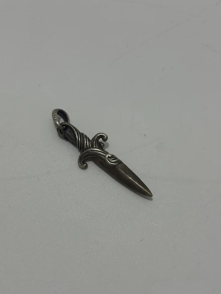 David Yurman Hançer Muskası 925 Ayar Gümüş Kolye Ucu 7 Gram - 4