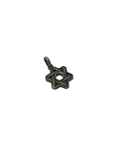 David Yurman Davut Yıldızı Motifli 925 Ayar Gümüş Kolye Ucu 4,70 Gram