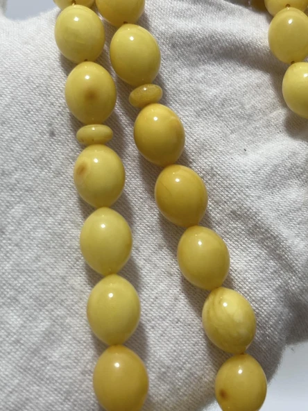 Doğal Kaya Damla Kehribar Tesbih 33lük 16,27 Gram - 2