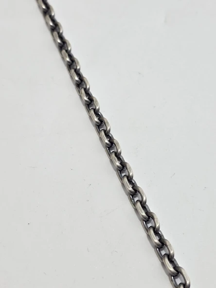 Zincir Motifli 925 Ayar Gümüş Kolye 6mm 46,95 Gram - 3