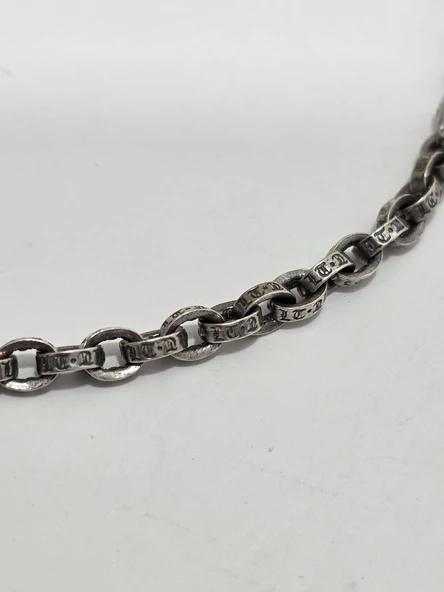 Zincir Motifli 925 Ayar Gümüş Kolye 4,5mm 46,35 Gram - 5