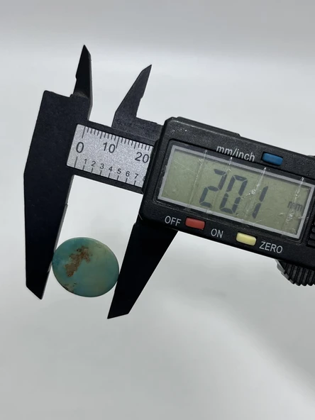 Okyanus Temalı Doğal Kabaşon Firuze Taşı 18,5 Karat - Turkuaz Taşı 3,71 Gram - 4