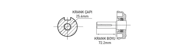 Kama By Reis GK740HE 25hp Kamalı Marşlı Benzinli Motor - 6