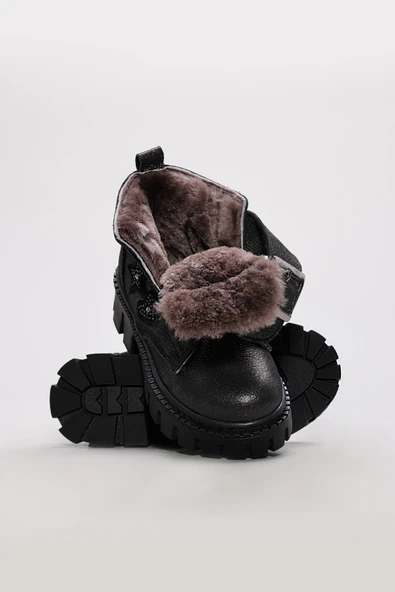 Hakiki Deri Kürklü  Unisex Çocuk Klasik Bot 157KXA1774 - 10