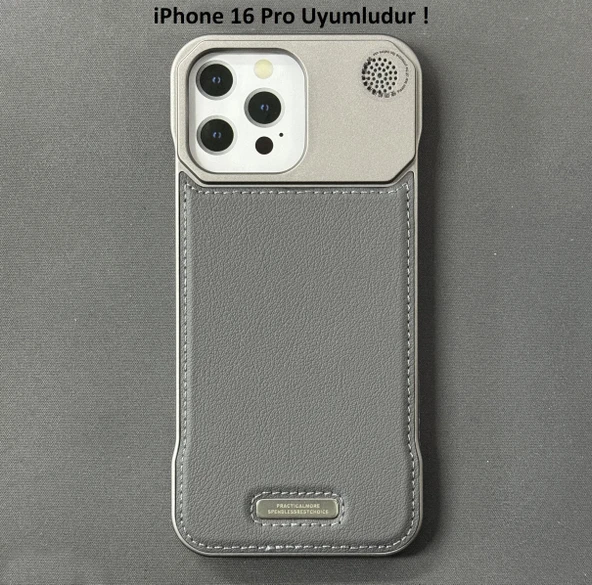 iPhone 16 Pro Parfümlü Koku Hazneli MagSafe Uyumlu Deri Kılıf - 3