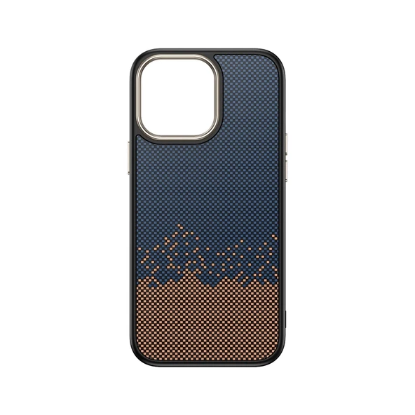 Apple iPhone 14 Pro Kılıf M-safe Şarj Özellikli Karbon Fiber Görünümlü Zore Antina Kapak - 3