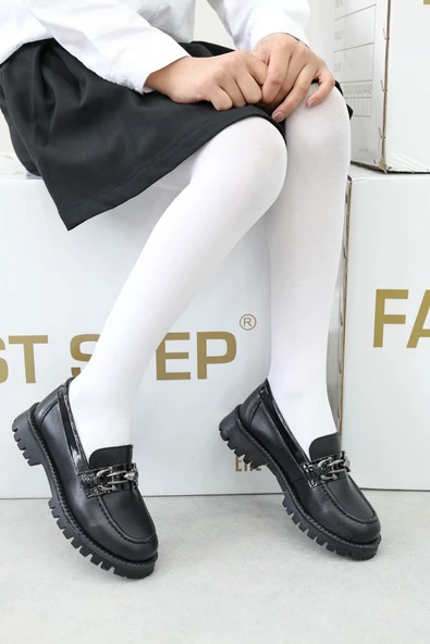 Hakiki Deri  Kız Çocuk Casual Ayakkabı 006XA0010 - Resim 6