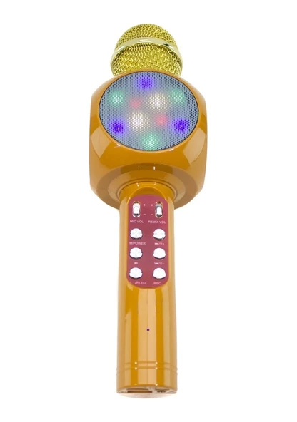 Karaoke Eğlenceli Ve Taşınabilir Bluetooth'lu Işıklı Şarjlı Mikrofon (çantalı) - 2