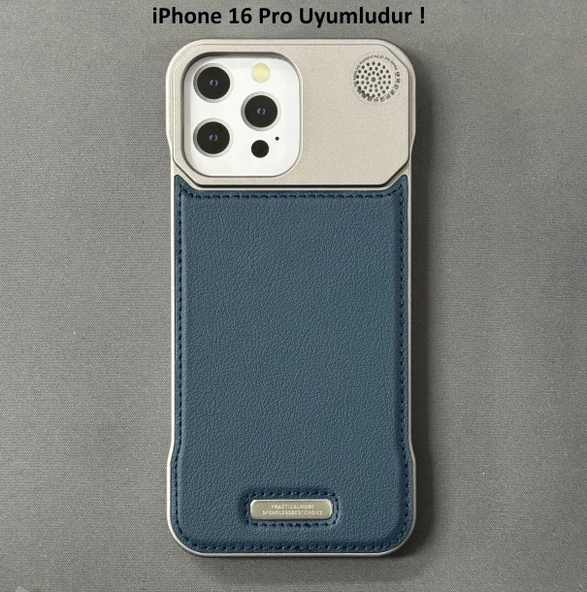 iPhone 16 Pro Parfümlü Koku Hazneli MagSafe Uyumlu Deri Kılıf - 1
