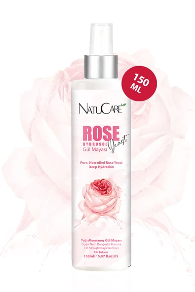 NatuCare Yoğun Besleyici Ve Cilt Sıkılaştırıcı %100 Saf Ve Doğal Hidrosol Gül Mayası 150ml - 3