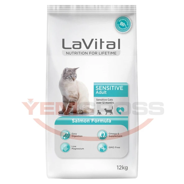 Lavital Adult Somonlu Kedi Maması - 12 Kg