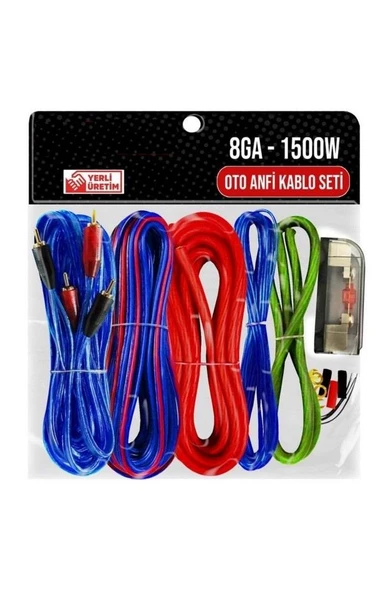 Zhltools Oto Anfi Kablo Seti Full 8ga 1500w