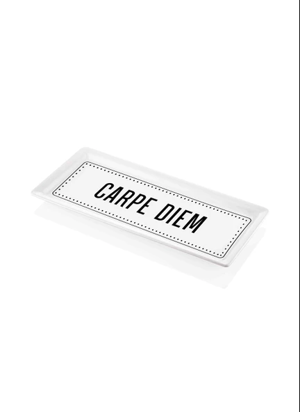 The Mia Dikdörtgen Servis Carpe Diem - 35 x 16 Cm - Resim 2