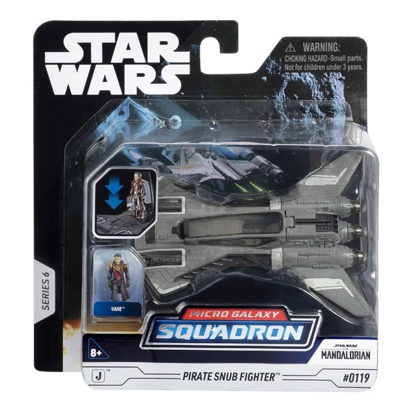 Star Wars Micro Galaxy Squadron Araç ve Mikro Figür Set #0119 Pirate Snub Fighter - 5