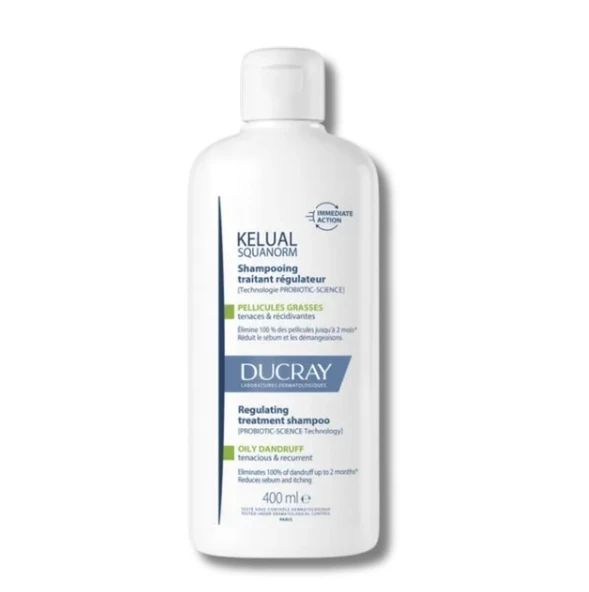 Ducray Kelual Squanorm Normal ve Yağlı Saçlar İçin Kepek Karşıtı Şampuan 400 ml