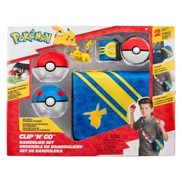 Pokemon Clip 'N' Go Bandolier Büyük Set Pikachu - 4