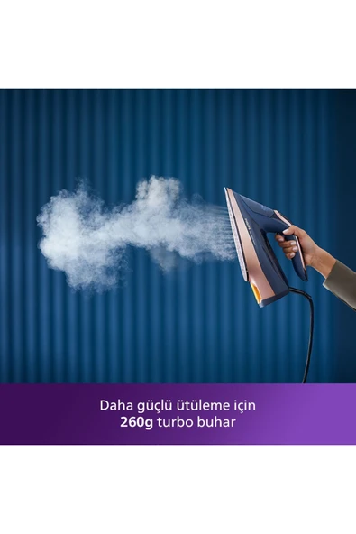 Philips 8000 Serisi Azur Buharlı Ütü 3000W, 8g/dk Sürekli Buhar, 260g Şok Buhar, DST8050 - 4