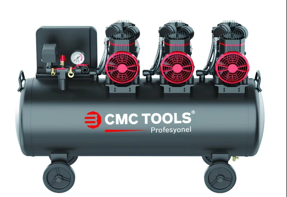 CMC PREMİUM 100 LT 6 HP SESSİZ YAĞSIZ HAVA KOMPRESÖRÜ