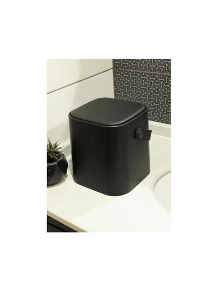 Tuffex Çöp Kovası Sihirli 4Lt Küçük Siyah TP692 - 3