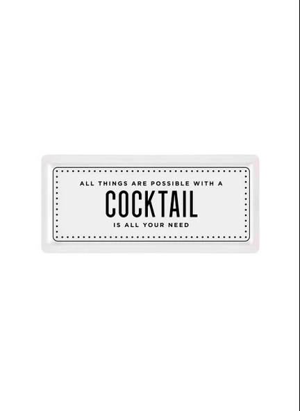 The Mia Dikdörtgen Servis Cocktail - 35 x 16 Cm