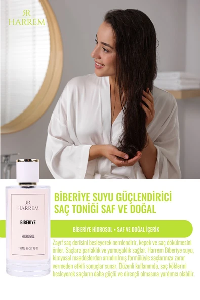 Harrem Biberiye Suyu Sebum/yağ Dengeleyici Ve Güçlendirici Saç Toniği Saf Ve Doğal 100 ml - 3