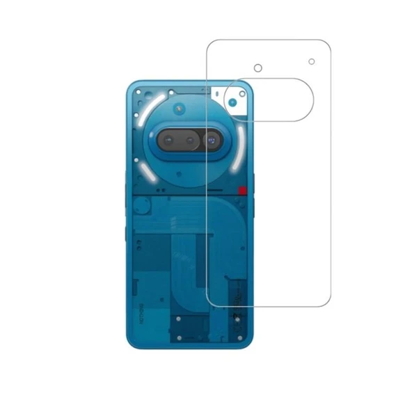 Nothing Phone 3A Uyumlu ŞEFFAF Arka Esnek Nano Koruyucu