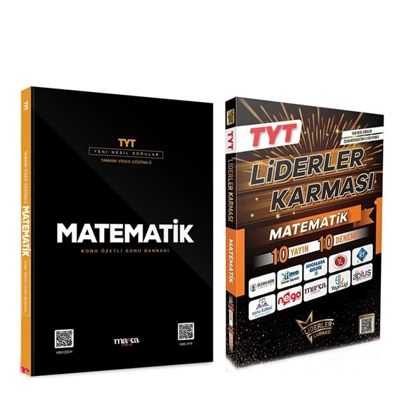 Marka TYT Matematik Soru Bankası ve Liderler Deneme Seti 2 Kitap