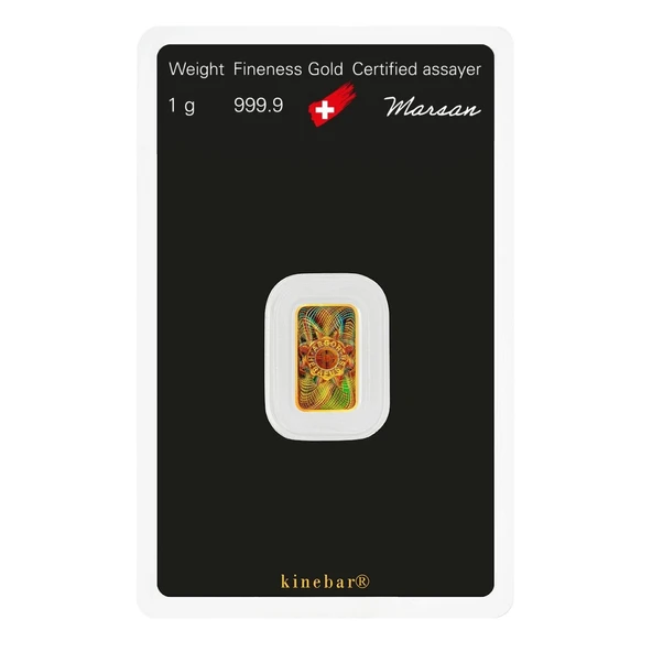 AgaKulche Argor Heraeus 1 gr Kinebar 24 Ayar 999.9 Külçe Altın - 2