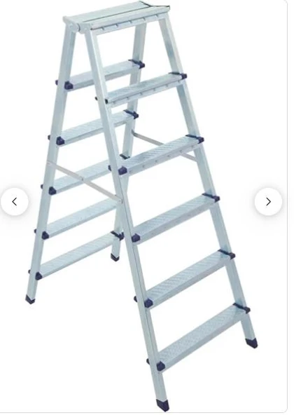 Saraylı 1207 Metal Çift Çıkışlı 7+7 Basamaklı Merdiven