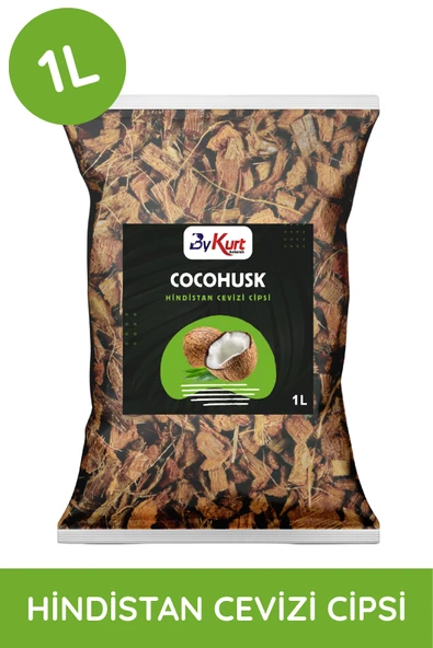 ByKurt CocoHusk 1L Hindistan Cevizi Cipsi Orkide Bakımı ve Kök Gelişimi İçin Doğal Malzeme - 2