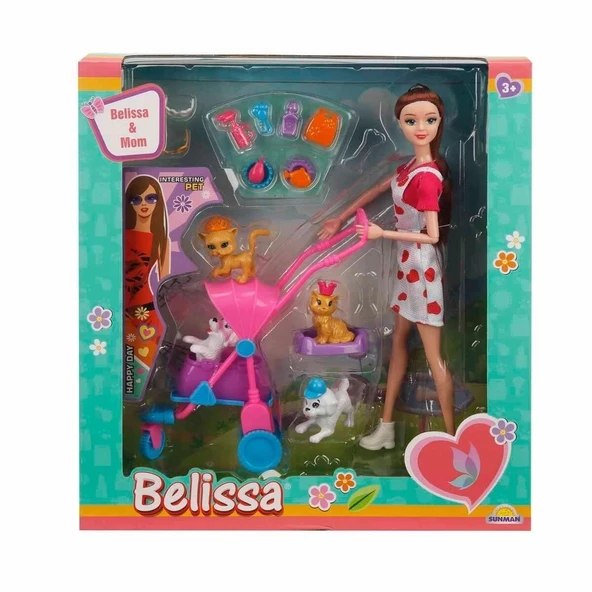 3045 Belissa'nın Annesi Ve Sevimli Dostlar 30 Cm -sunman - 2