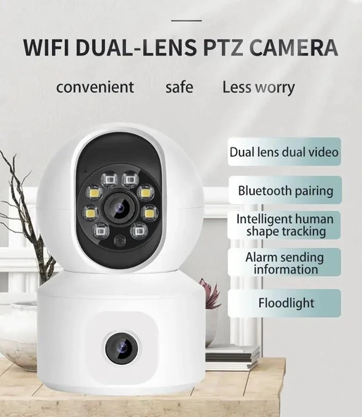 Torima Cmr-10 360° Full Hd Çift Kamera 1080p Smart Ip Akıllı Kamera - 6