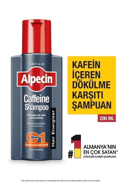 C1 - Kafeinli Dökülme Karşıtı Şampuan