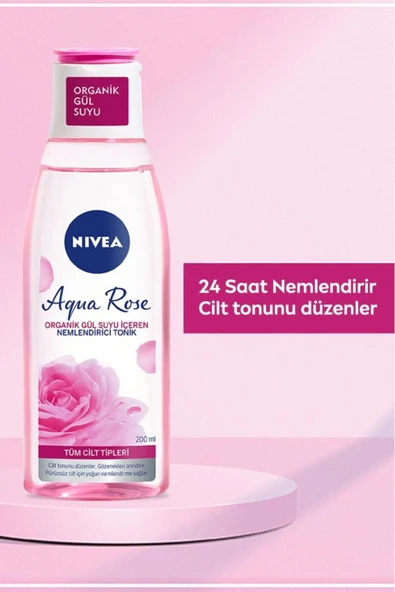 NIVEA AQUA ROSE TONİK 200ML-GÜL SUYU NEMLENDİRİCİ