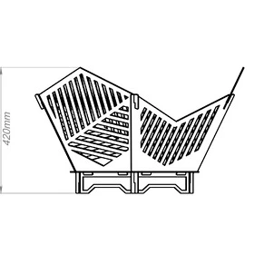 HEXAGON Model Ateş Çukuru Bahçeniz için Dekoratif PORTATİF Altıgen - 10