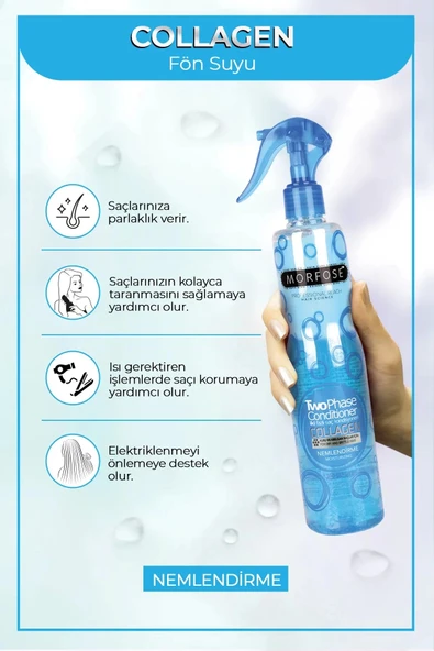 Kolajen Çift Fazlı Kondisyoner Fön Suyu 400 ML - mrfs - 3