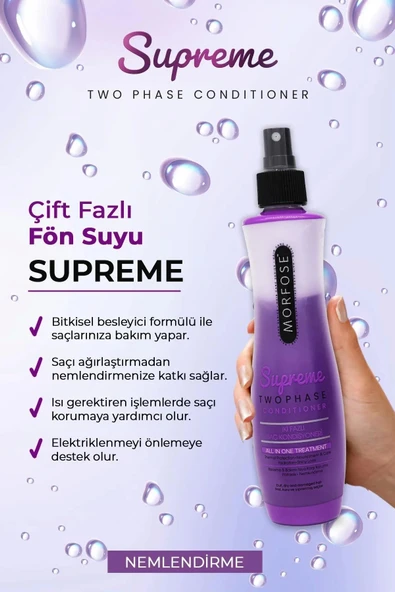 Çift Fazlı Supreme Kondisyoner Fön Suyu 240 ML - mrfs - 2