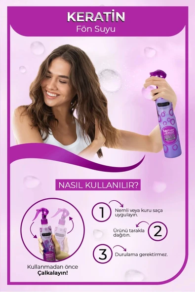 Keratin Çift Fazlı Kondisyoner Fön Suyu 400 ML - mrfs - 2