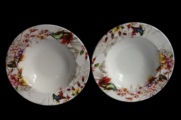 Dijital Baskılı 2'li Makarna Tabağı 26cm